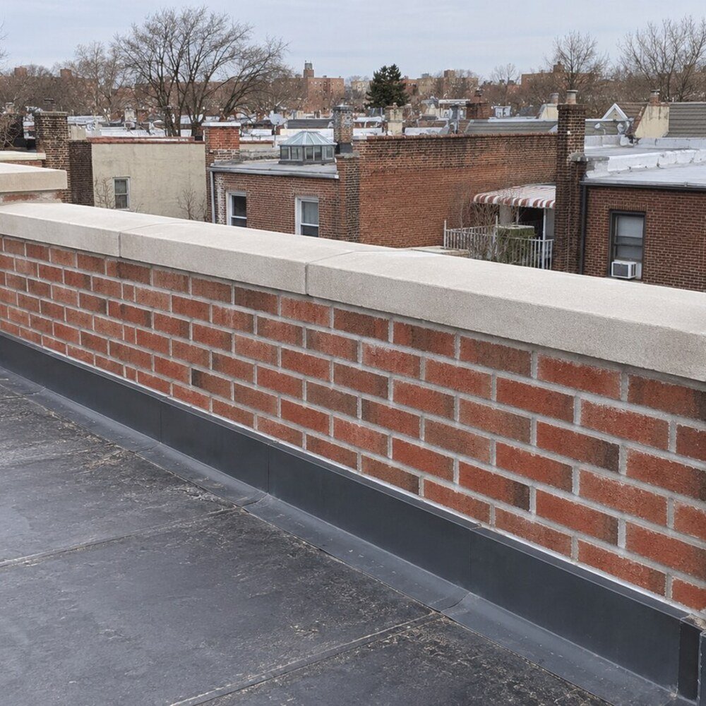 Parapet masonry repair in Pelham Bay, Bronx after
